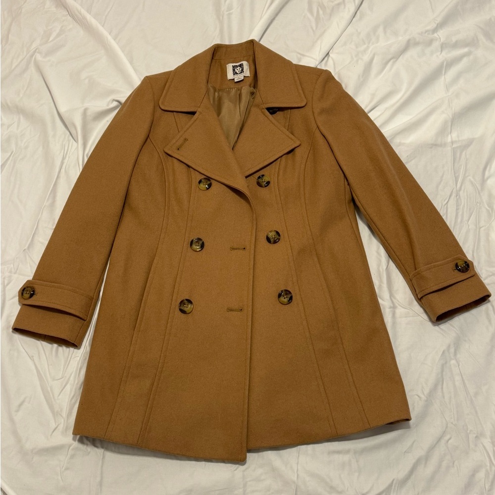Anne Klein pea/car coat